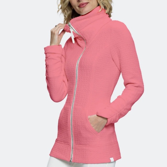 Tonia Debellis Molly Jacket in Cream Tan Coral Nordic Print Size S - Picture 2 of 12